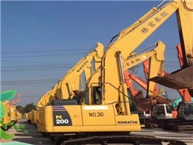 Used excavator