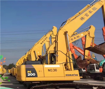 Used excavator